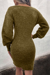 Ribbed Long Sleeve Sweater Dress king-general-store-5710.myshopify.com