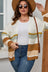 Plus Size Color Block Long Sleeve Cardigan king-general-store-5710.myshopify.com