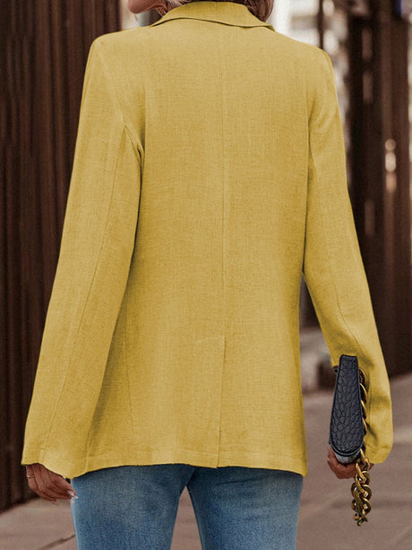 Single-Button Long Sleeve Blazer king-general-store-5710.myshopify.com