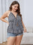 Plus Size Plaid Halter Neck Cami king-general-store-5710.myshopify.com