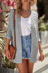 Ribbed Open Front Knit Cardigan king-general-store-5710.myshopify.com