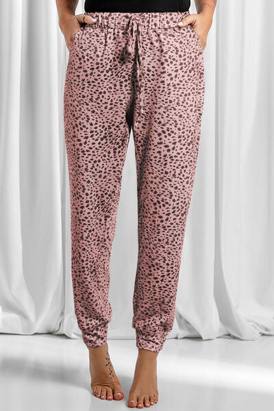 Full Size Leopard Drawstring Pocketed Pants king-general-store-5710.myshopify.com