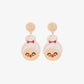 Rhinestone Alloy Mrs. Claus Earrings king-general-store-5710.myshopify.com