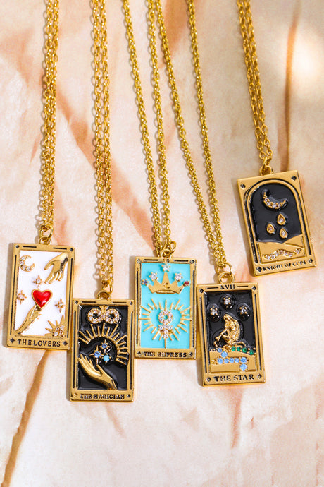 Tarot Card Pendant Stainless Steel Necklace king-general-store-5710.myshopify.com