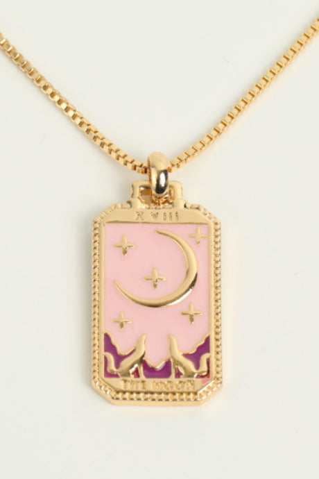 Tarot Card Pendant Copper Necklace king-general-store-5710.myshopify.com