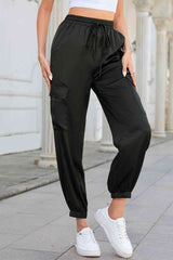 Long Tie Waist Pocketed Pants king-general-store-5710.myshopify.com