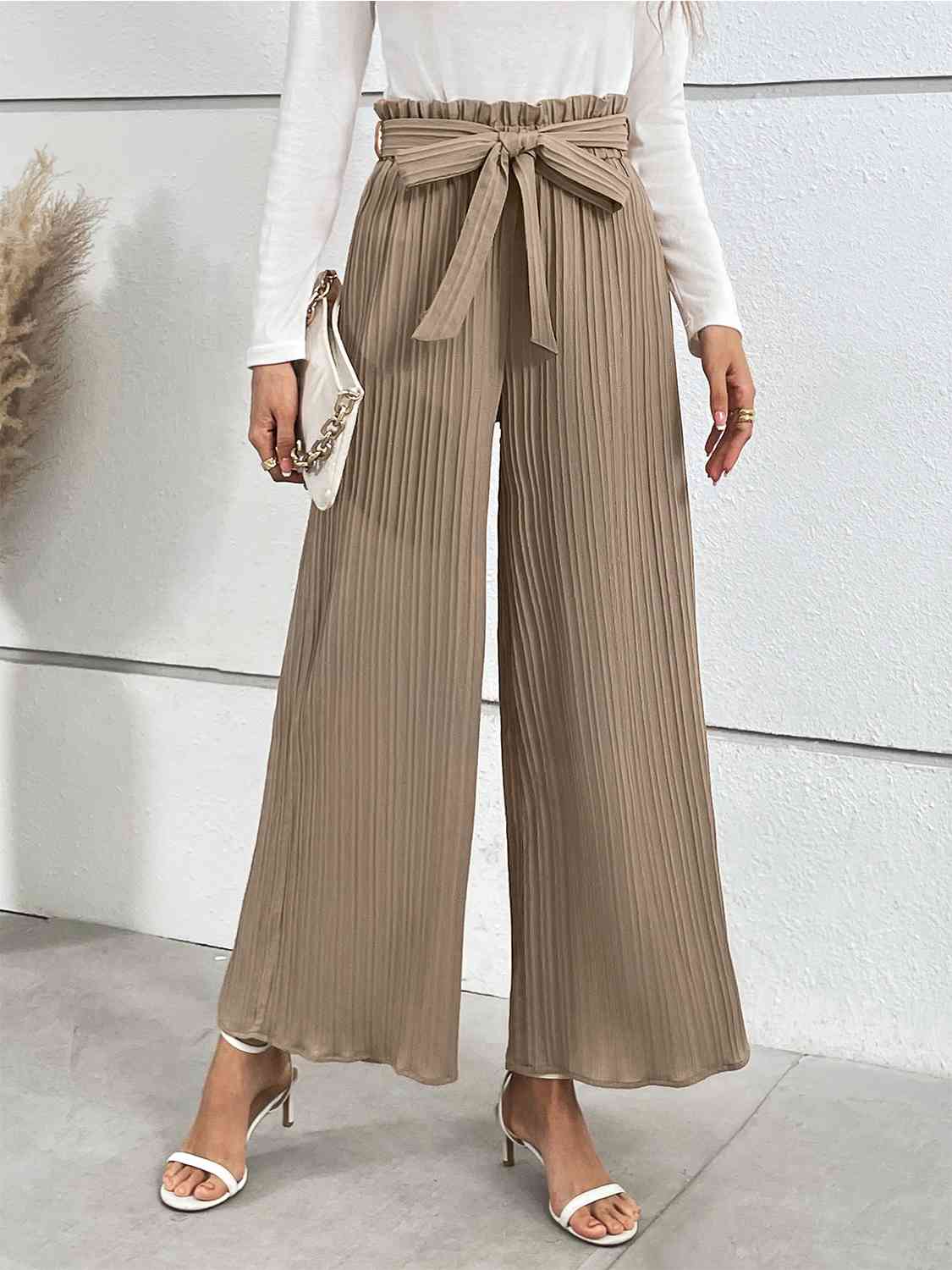 Tied Wide Leg Long Pants king-general-store-5710.myshopify.com