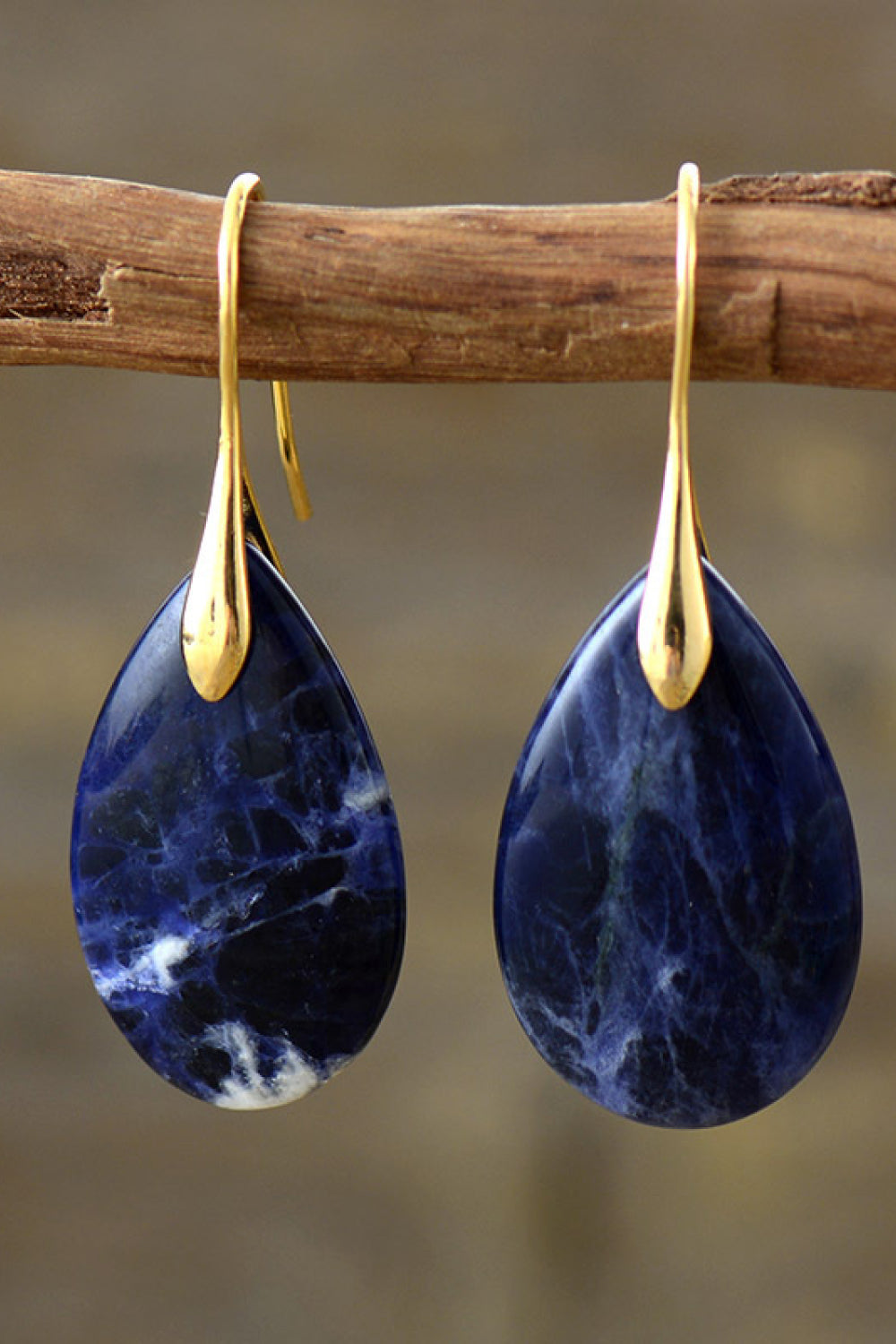 Natural Stone Teardrop Earrings king-general-store-5710.myshopify.com