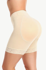 Full Size Lace Trim Lifting Pull-On Shaping Shorts king-general-store-5710.myshopify.com