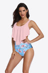 Two-Tone Ruffled Two-Piece Swimsuit king-general-store-5710.myshopify.com