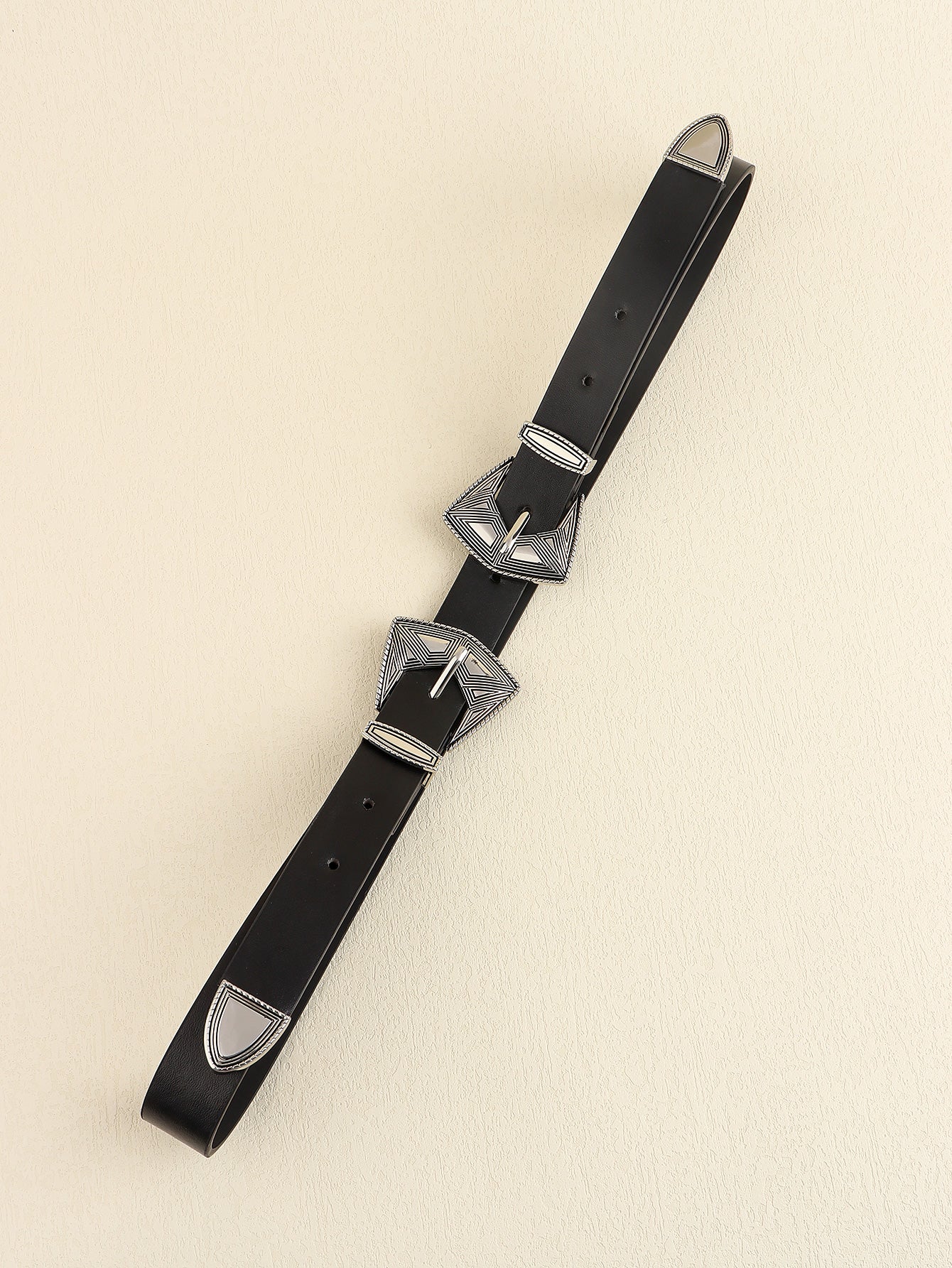 Double Buckle PU Leather Belt king-general-store-5710.myshopify.com