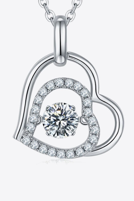 Moissanite Heart Pendant Necklace king-general-store-5710.myshopify.com