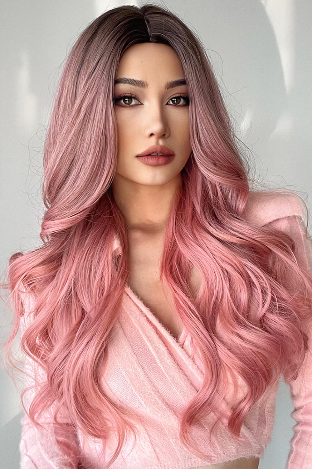 Fashion Wave Synthetic Long Wigs in Pink 26'' king-general-store-5710.myshopify.com