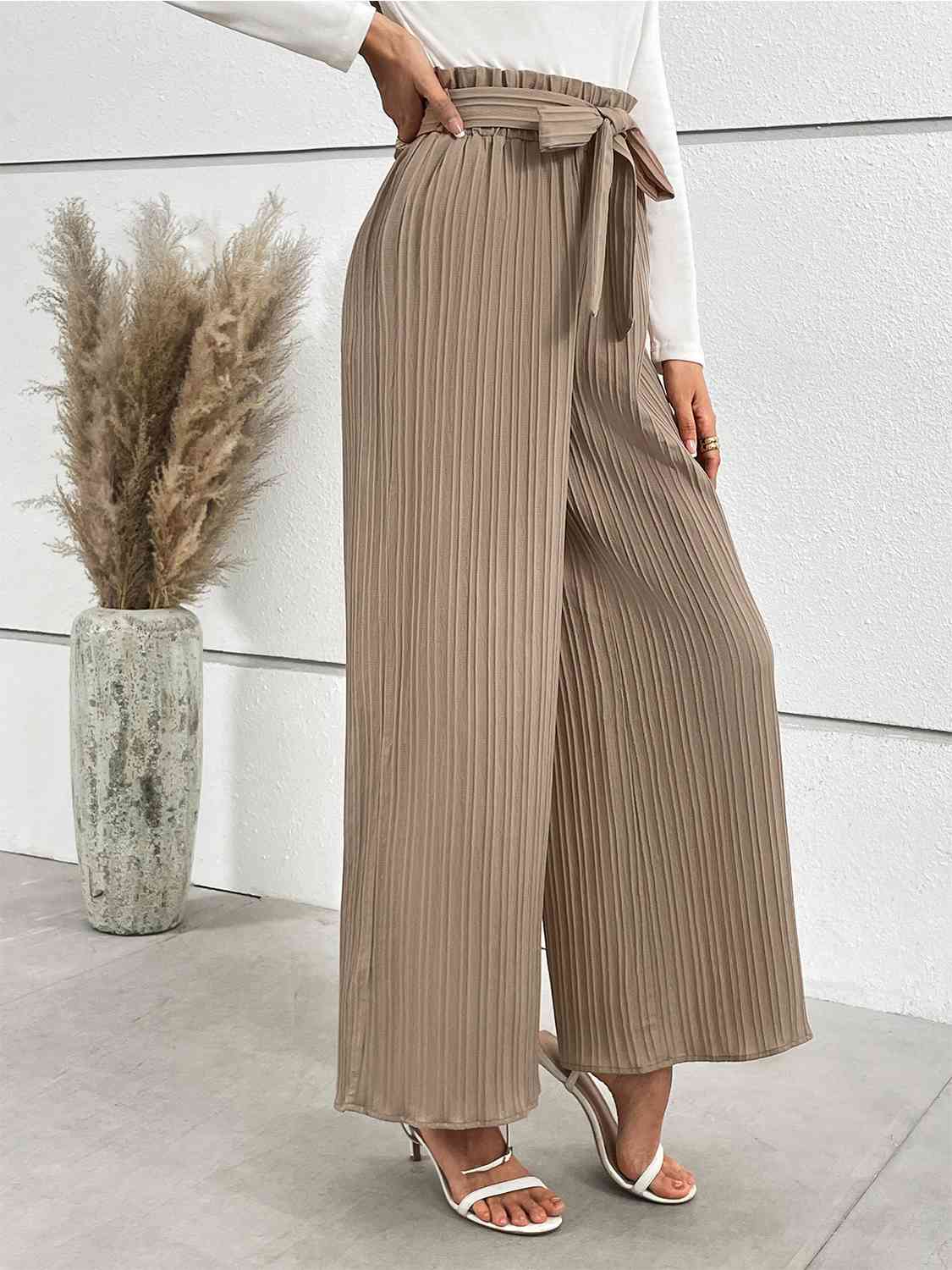 Tied Wide Leg Long Pants king-general-store-5710.myshopify.com