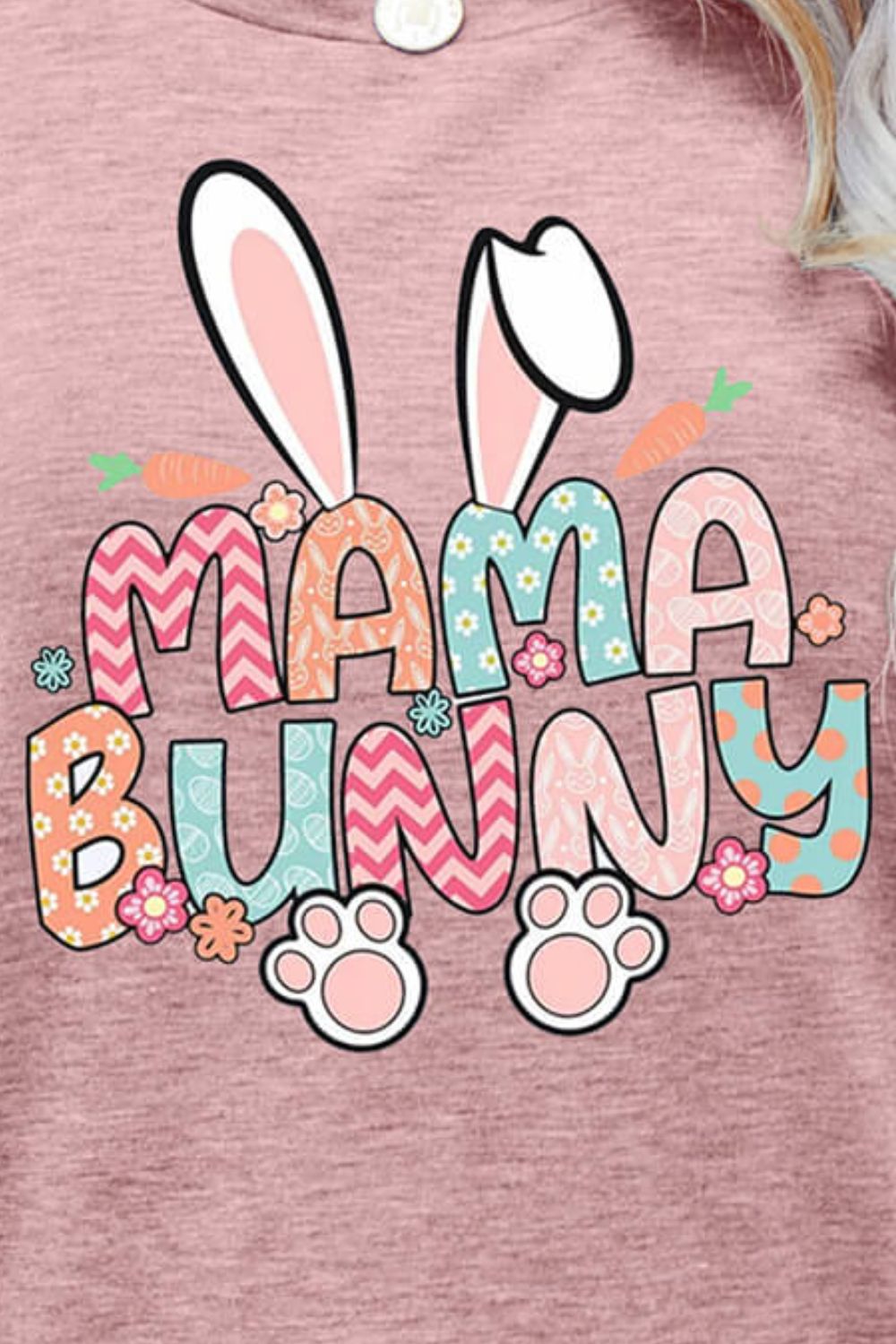 MAMA BUNNY Easter Graphic Short Sleeve Tee king-general-store-5710.myshopify.com