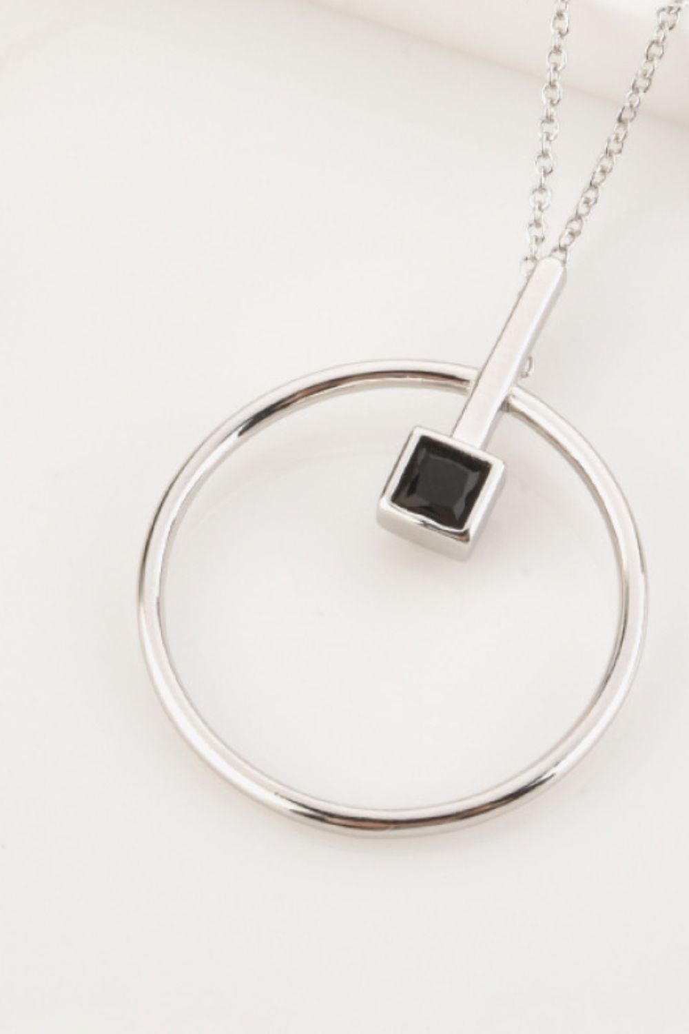 Black Zircon 925 Sterling Silver Necklace king-general-store-5710.myshopify.com