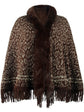 Leopard Fringe Hem Poncho king-general-store-5710.myshopify.com