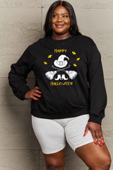 Simply Love Full Size HAPPY HALLOWEEN Graphic Sweatshirt king-general-store-5710.myshopify.com