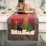 Plaid Christmas Element Table Runner king-general-store-5710.myshopify.com