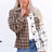 Plaid Contrast Button Up Shirt Jacket king-general-store-5710.myshopify.com