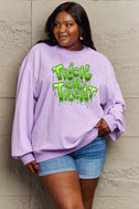 Simply Love Full Size TRICK OR TREAT Graphic Sweatshirt king-general-store-5710.myshopify.com