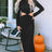 Cutout Round Neck Long Sleeve Slit Maxi Dress king-general-store-5710.myshopify.com