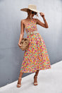 Floral Smocked One-Shoulder Midi Dress king-general-store-5710.myshopify.com