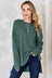 Basic Bae Full Size Ribbed Half Button Long Sleeve High-Low T-Shirt king-general-store-5710.myshopify.com