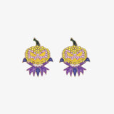 Demon Pumpkin Rhinestone Alloy Earrings king-general-store-5710.myshopify.com