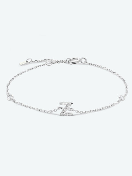 V To Z Zircon 925 Sterling Silver Bracelet king-general-store-5710.myshopify.com