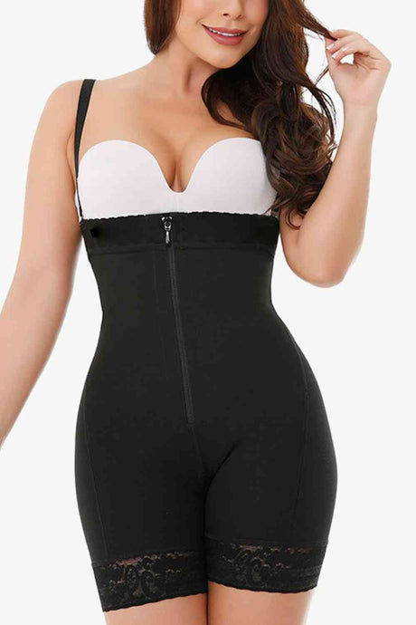 Full Size Zip Up Under-Bust Shaping Bodysuit king-general-store-5710.myshopify.com