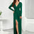 V-Neck Long Sleeve Split Dress king-general-store-5710.myshopify.com