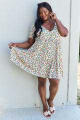 Ninexis Follow Me Full Size V-Neck Ruffle Sleeve Floral Dress king-general-store-5710.myshopify.com