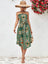 Printed Strapless Tie Belt Dress king-general-store-5710.myshopify.com