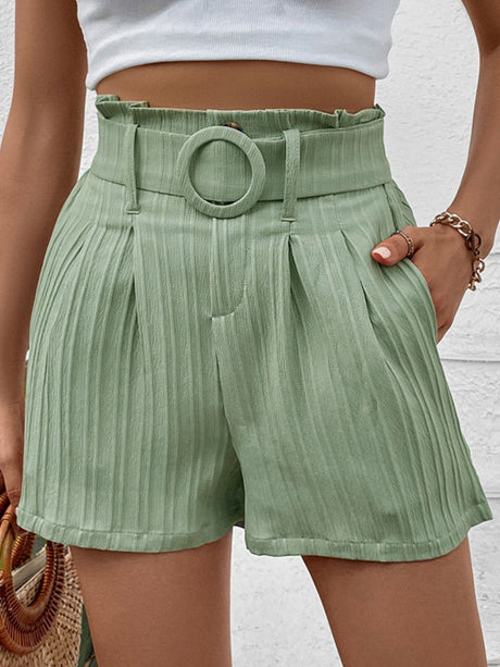 Belted Shorts with Pockets king-general-store-5710.myshopify.com