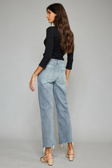 Kancan High Waist Raw Hem Cropped Wide Leg Jeans king-general-store-5710.myshopify.com