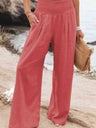 Full Size Smocked Waist Wide Leg Pants king-general-store-5710.myshopify.com