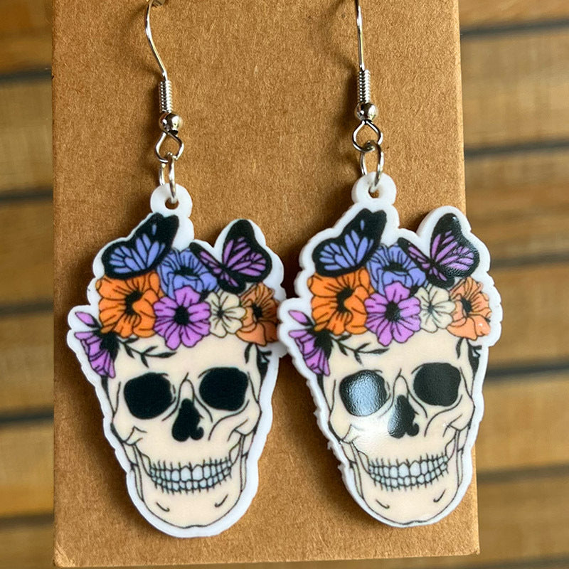 Halloween Theme Acrylic Dangle Earrings king-general-store-5710.myshopify.com