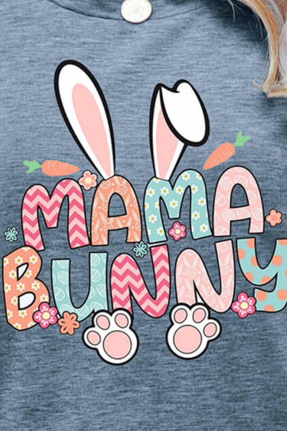 MAMA BUNNY Easter Graphic Short Sleeve Tee king-general-store-5710.myshopify.com