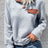 Contrast Ribbed Quarter-Snap Sweatshirt king-general-store-5710.myshopify.com