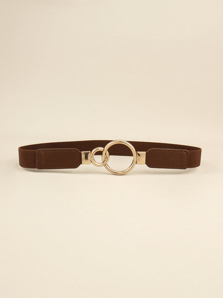 Double Ring Buckle Elastic PU Belt king-general-store-5710.myshopify.com