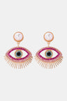 Evil Eye Shape Rhinestone Zinc Alloy Synthetic Dangle Earrings king-general-store-5710.myshopify.com