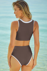 Contrast Trim Two-Piece Swimsuit king-general-store-5710.myshopify.com