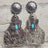 Turquoise Decor Cactus Alloy Earrings king-general-store-5710.myshopify.com