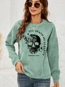 Skull Graphic Dropped Shoulder Sweatshirt king-general-store-5710.myshopify.com