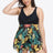 Plus Size Floral Two-Tone Asymmetrical Hem Two-Piece Swimsuit king-general-store-5710.myshopify.com