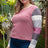 Plus Size Round Neck Color Block Long Sleeve T-Shirt king-general-store-5710.myshopify.com