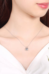 Moissanite Lock Pendant Necklace king-general-store-5710.myshopify.com