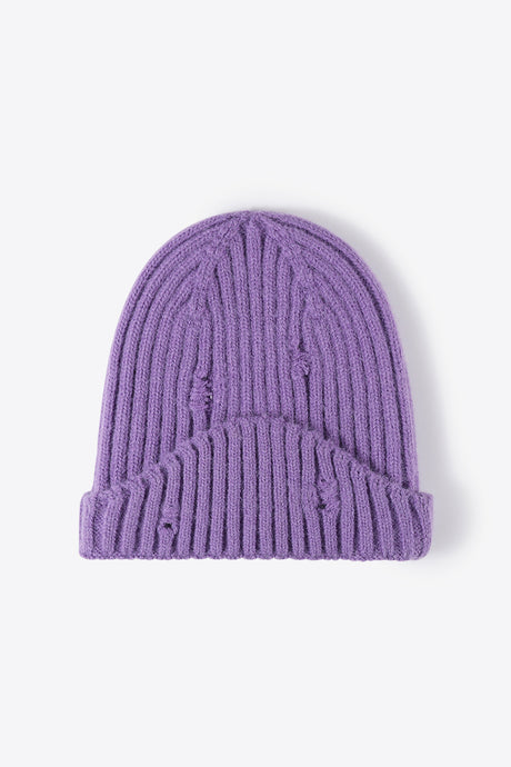 Distressed Rib-Knit Beanie king-general-store-5710.myshopify.com