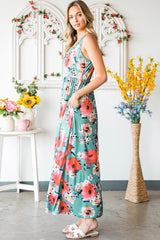 Floral Sleeveless Maxi Dress with Pockets king-general-store-5710.myshopify.com